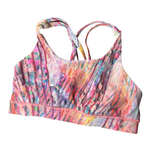 Lululemon womens Colorful Bamboo Boho Print Sports Bra size XS/S - Picture 4 of 11